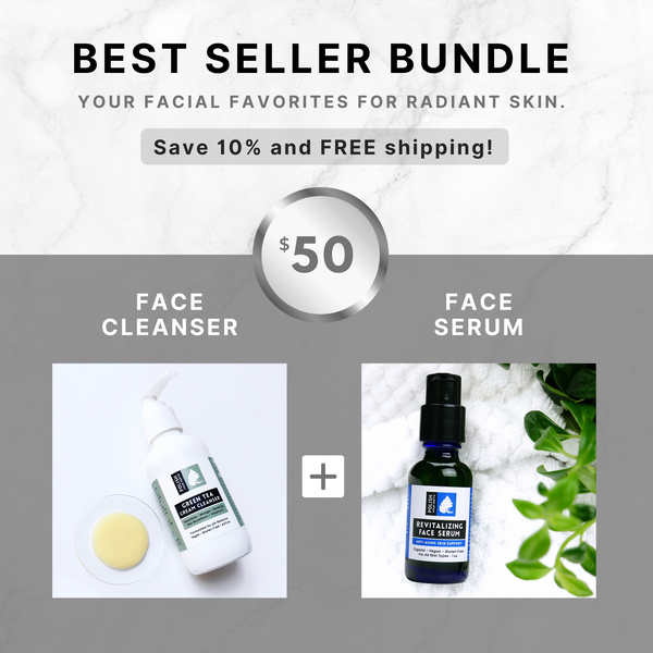 Best Seller Bundle-Green Tea Cream Cleanser and Revitalizing Face Serum