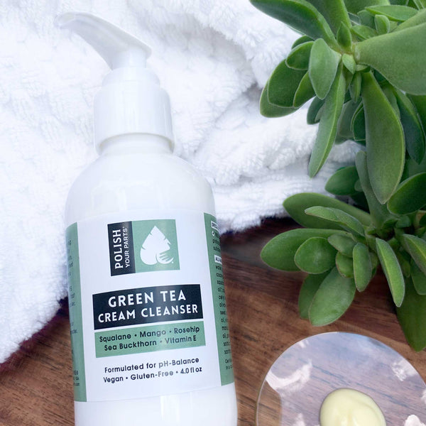 Green Tea Cream Cleanser, Polish Your Parts
