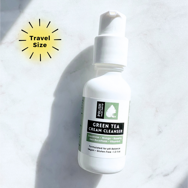 Green Tea Cream Cleanser, Travel size, Polish Your Parts
