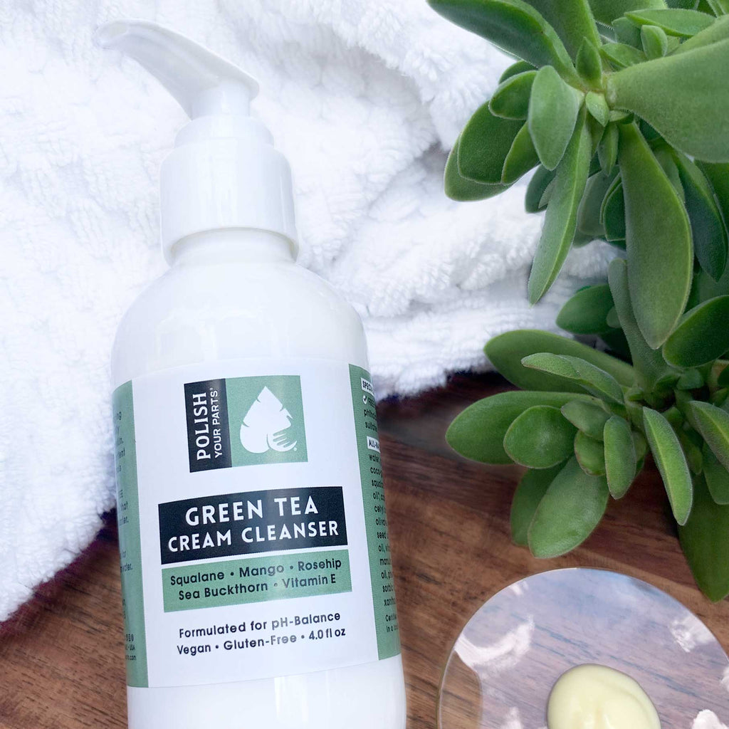 Green Tea Cream Cleanser, Polish Your Parts